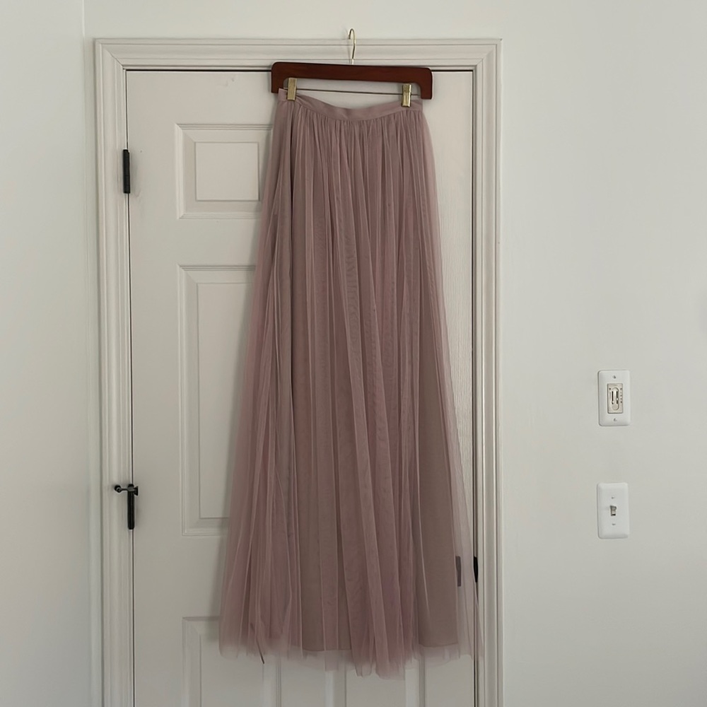 Jenny Yoo Collection Tulle maxi skirt mauve Sz 2. NEW
